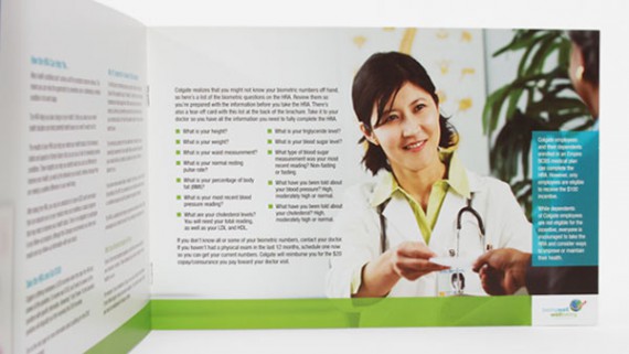 employee benefits mailer design