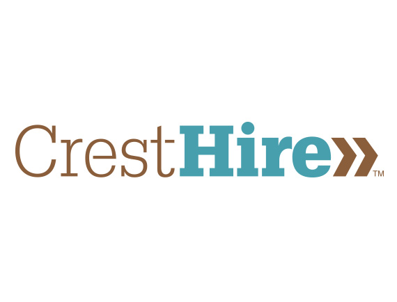Logo design for CrestHire, a professional caregivers organization