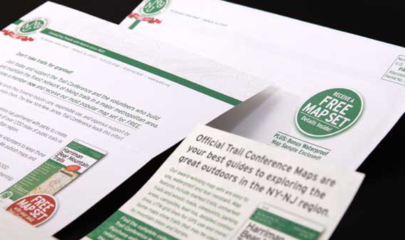 Membership appeal mailing for not for profit organization NY-NJ Trail Conference