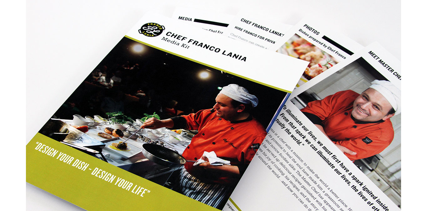 Celebrity Chef press kit design