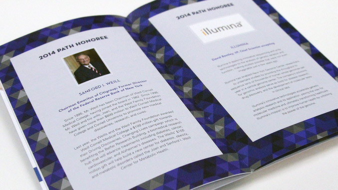 Program Honoree Detail Page – Not For Profit Healthcare Gala Invitation Design