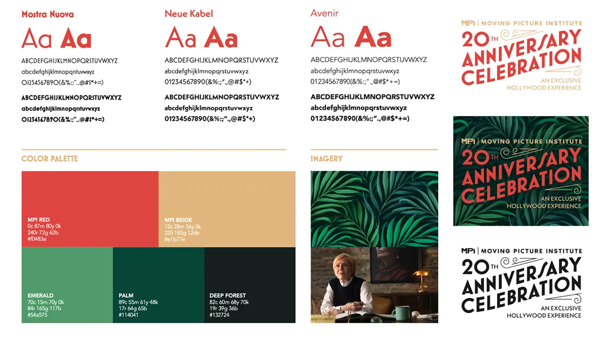 Trillion's event branding for Moving Picture Institute