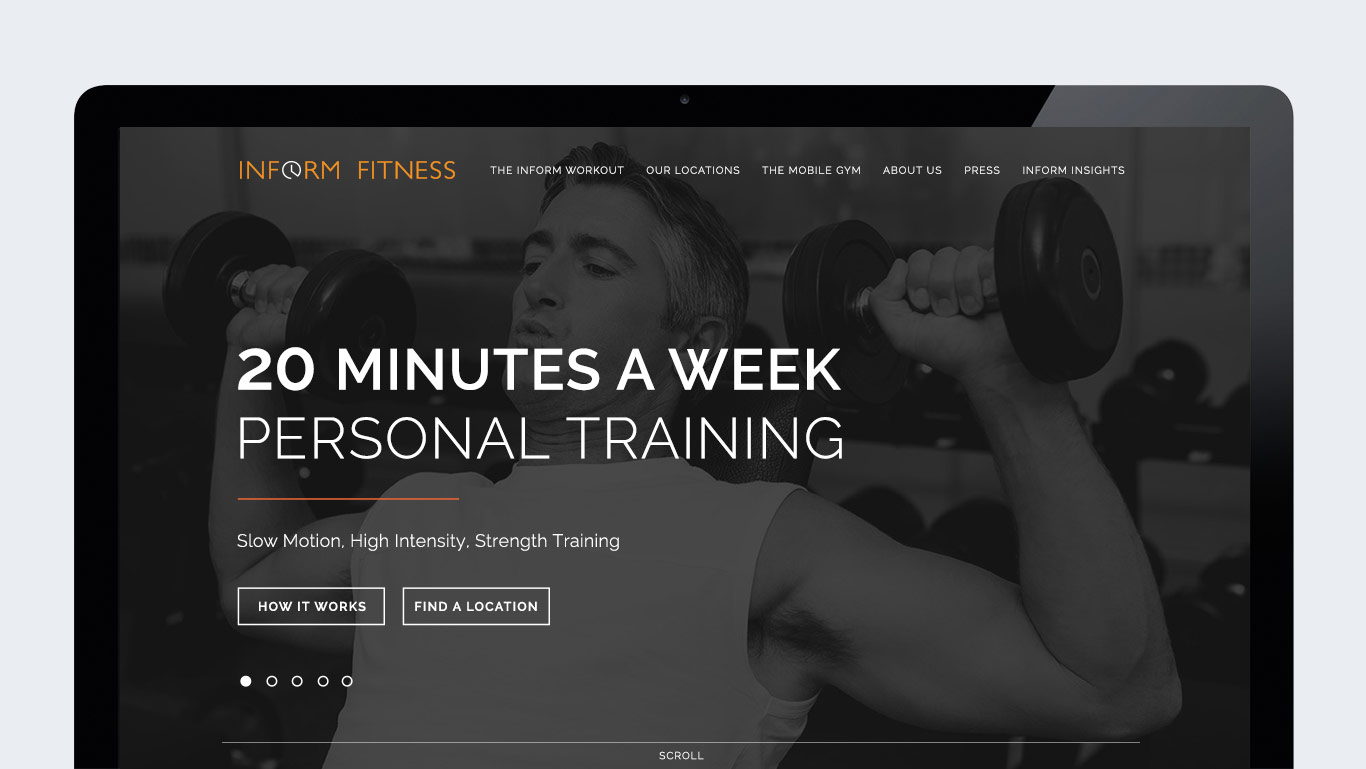 Verwonderlijk InForm Fitness Personal Training Website – Trillion Creative NU-73