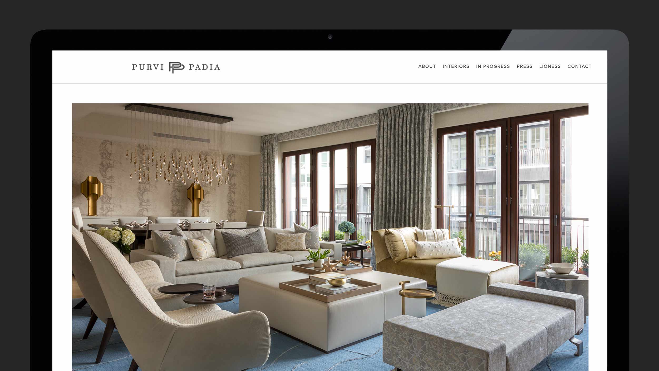 interior designer responsive website home page