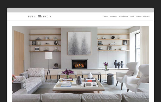 Interior designer responsive website home page