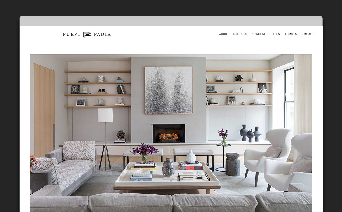 Interior Designer Website for Purvi Padia Design - Trillion