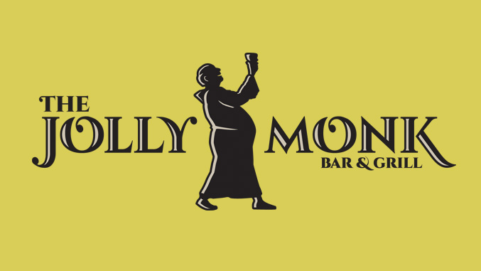 Restaurant logo designer. Logo design for The Jolly Monk.