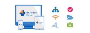 NY Patient Portal healthcare icons