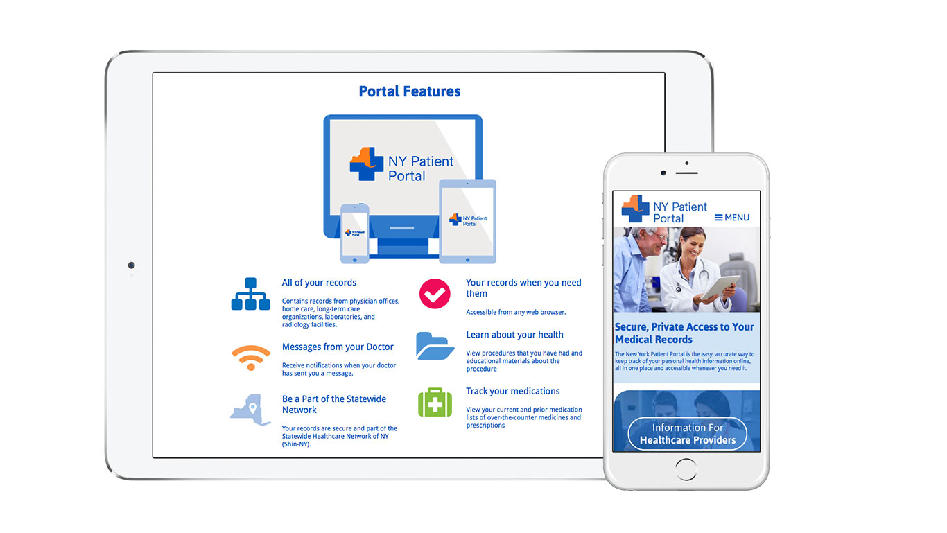 Healthcare responsive website New York Patient Portal