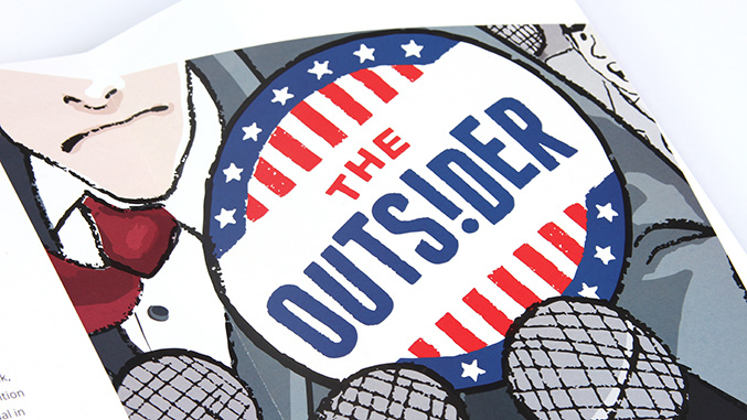 Theater Brochure Design Angles The Outsider