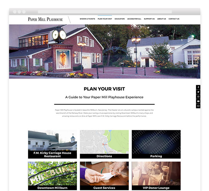 trillion design agency website development paper mill playhouse not for profit wordpress cms