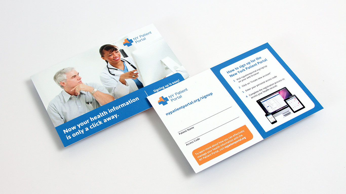 Healthcare Portal Branding Post Card