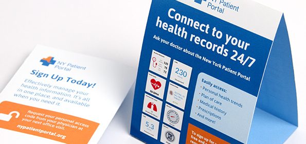 Healthcare Portal Branding Tent Card
