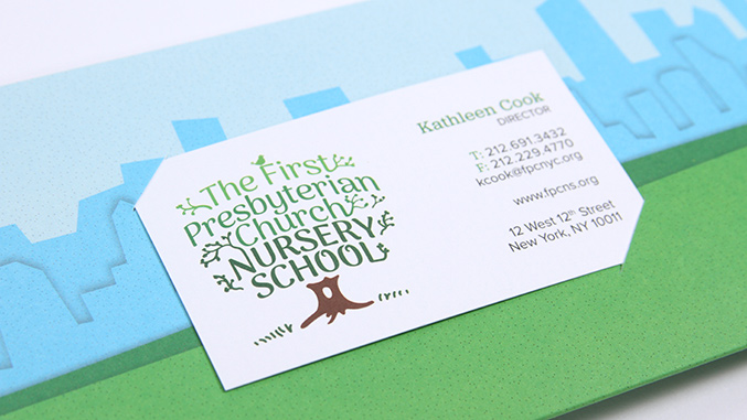 Nursery School Logo Design Branding Business Card