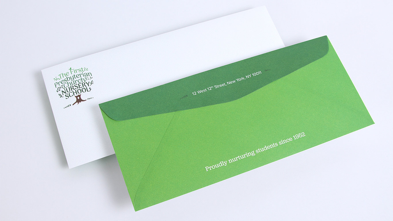 Nursery School Logo Design Branding Envelope