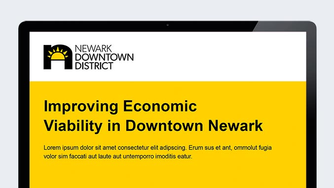 Downtown District Rebranding Powerpoint Design