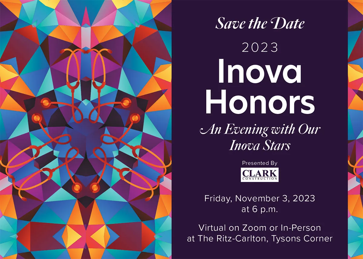 Inova Honors 2023 Gala Branding Save the Date