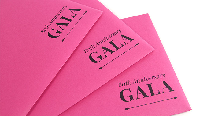 Fundraising Gala Event Branding Envelope Design