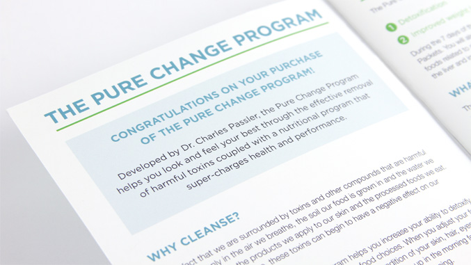 Detox Supplement Plan Booklet Redesign