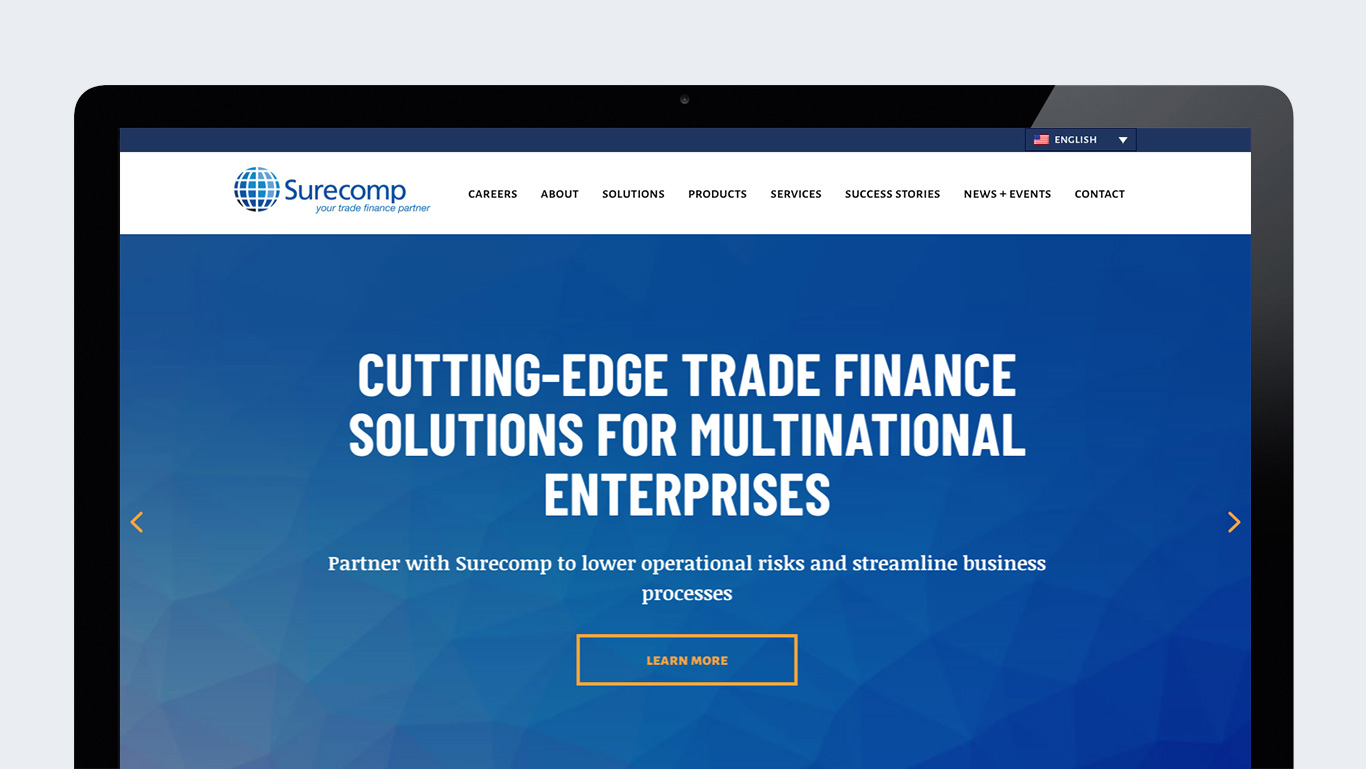 Multilingual Trade Finance Website Design Responsive