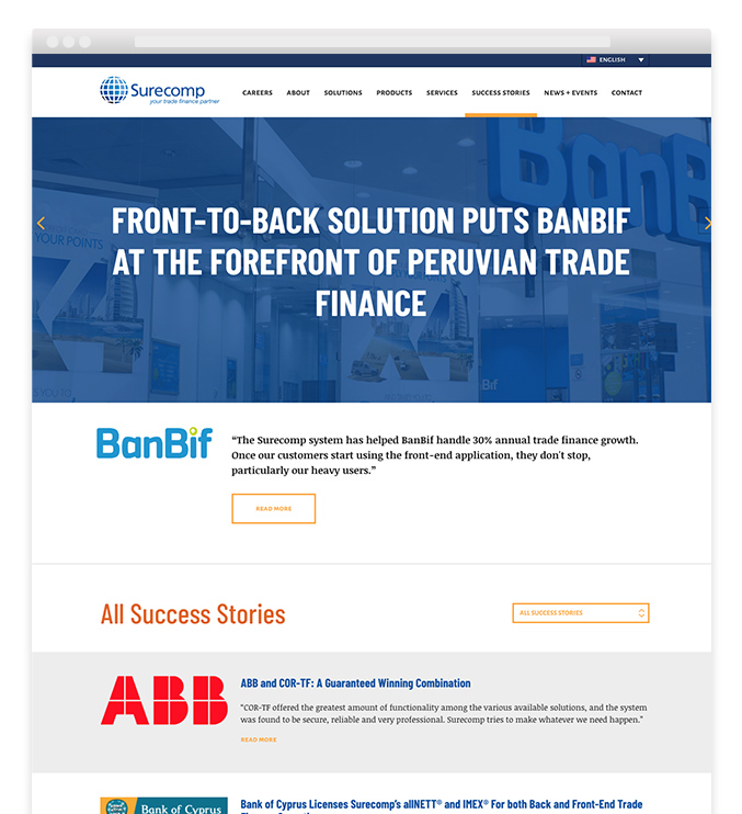 Multilingual Trade Finance Website Design Success Stories