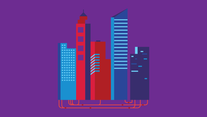Telecom Merger Rebranding Custom Illustration Dark Fiber