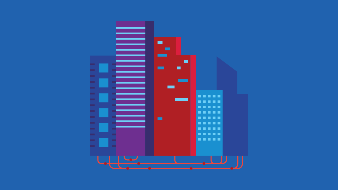 Telecom Merger Rebranding Custom Illustration Lit Fiber