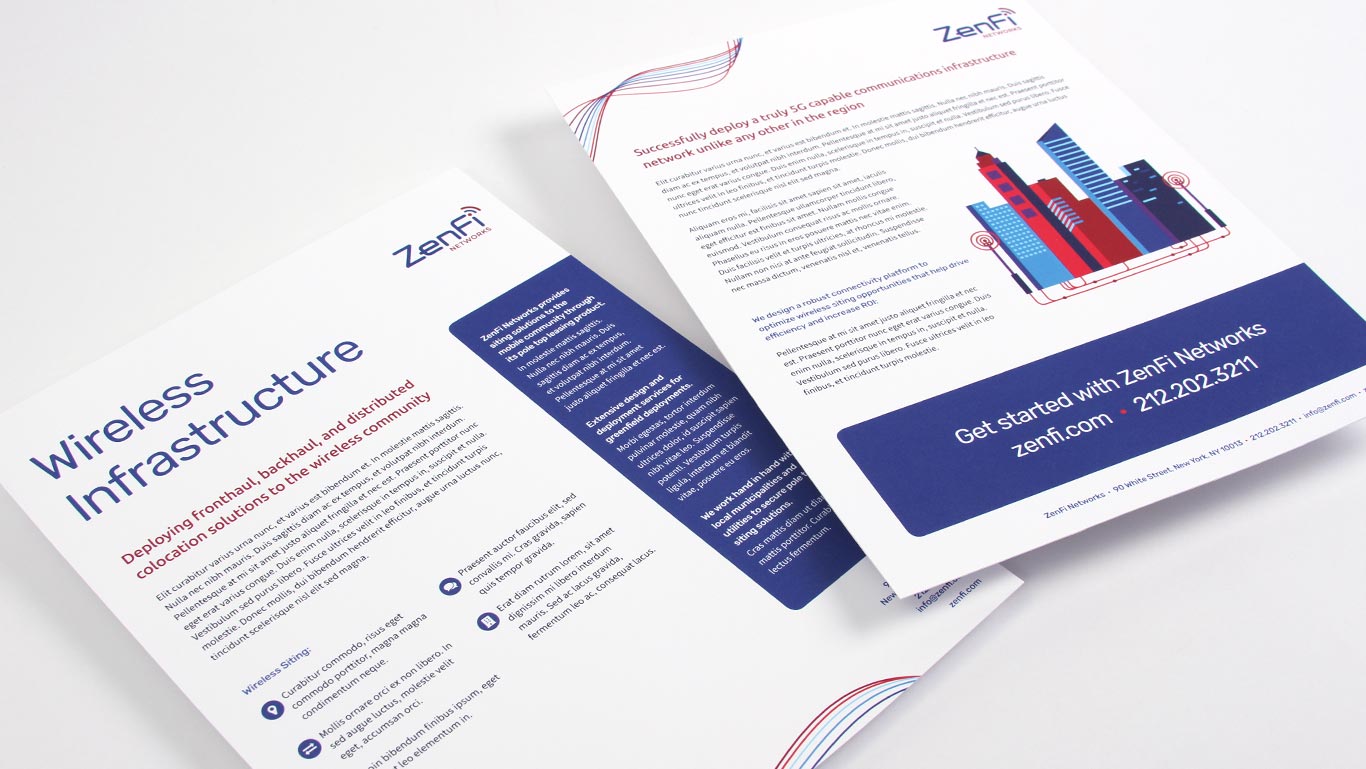 Telecom Merger Rebranding Sellsheet Design