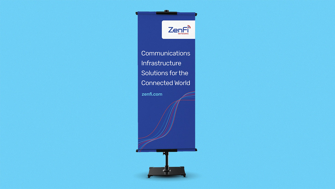 Telecom Merger Rebranding Standing Banner