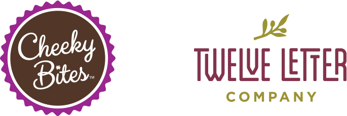 Logo Design Cheeky Bites Twelve Letter