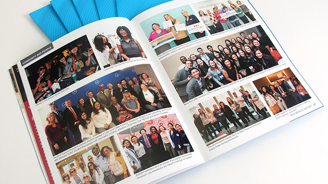 University Annual Report Photo Spread