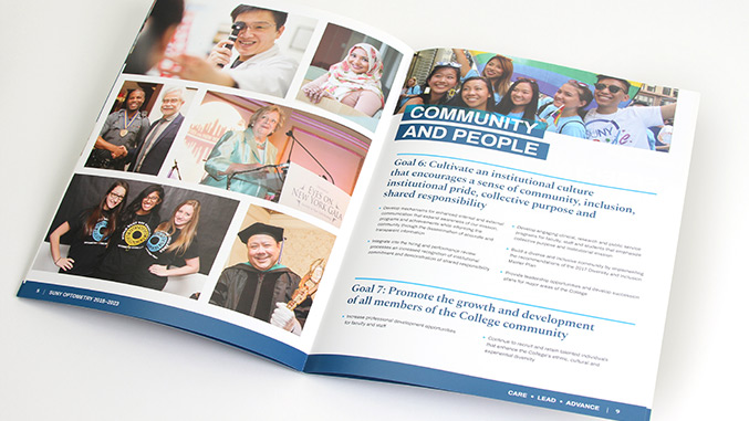 University Annual Report Strategic Plan Photo Spread