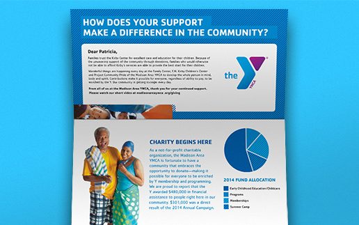 YMCA stewardship direct mail NJ