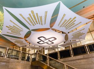 Hospital Gala Branding Ceiling