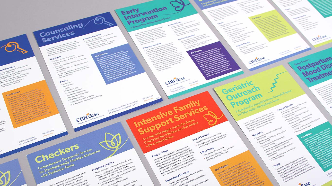 Mental Health Branding Brochure System