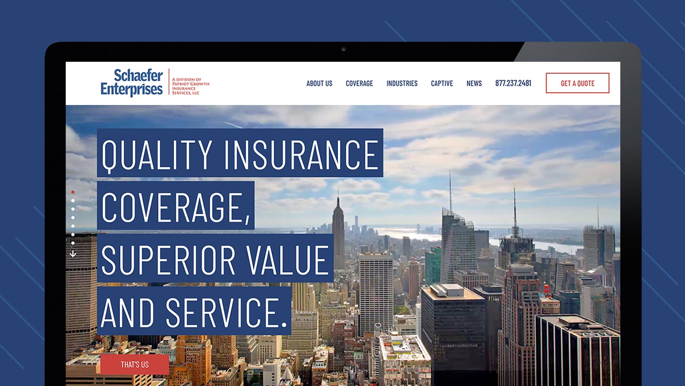 Insurance Rebranding Website Design NYC