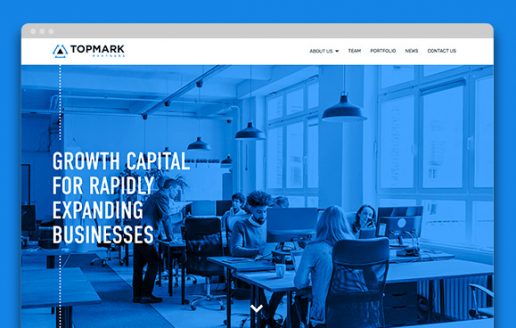 growth equity firm website design