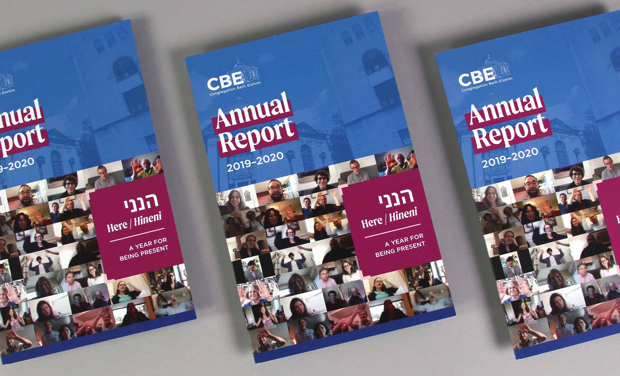 Synagogue annual report covers design