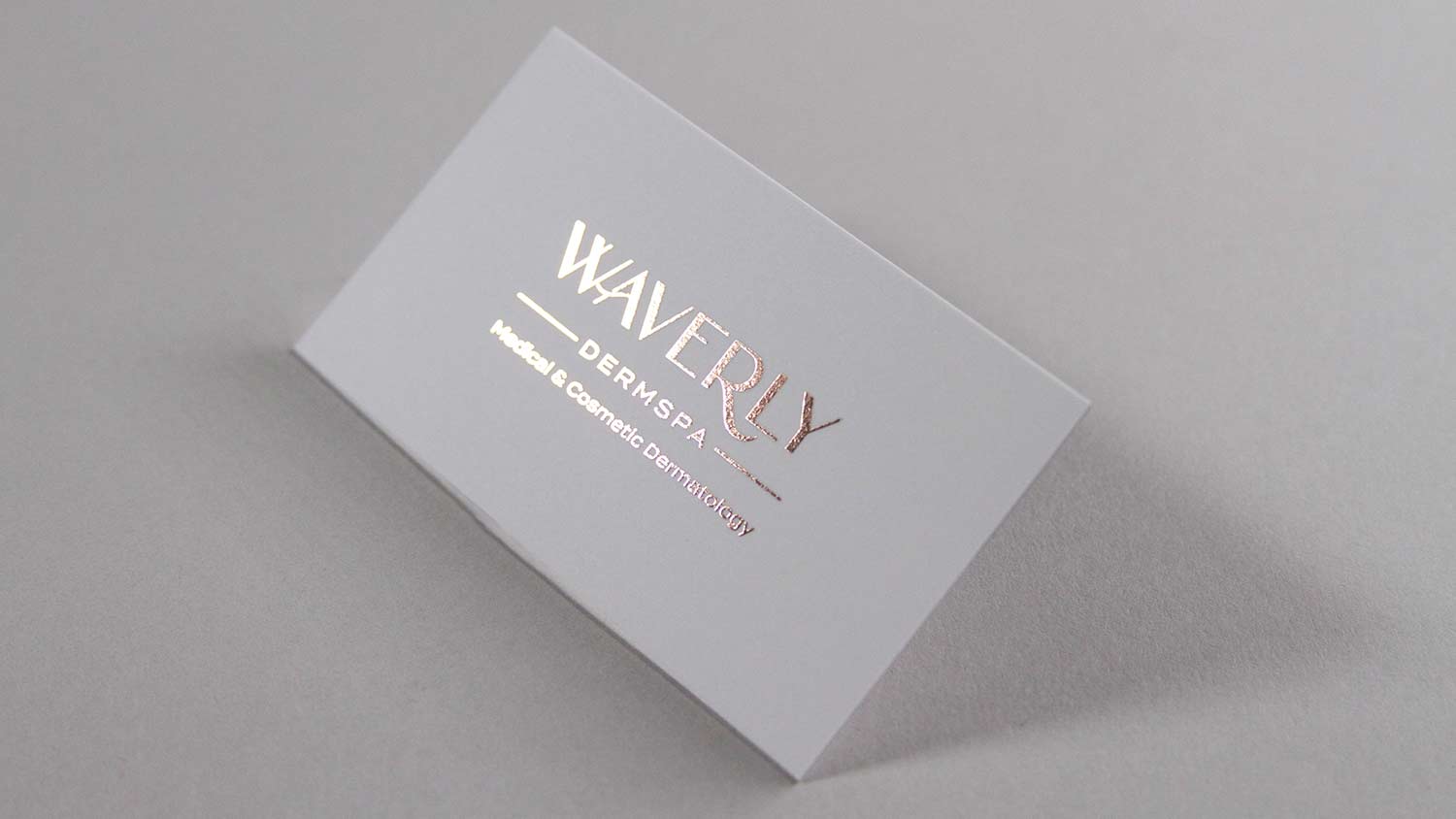 foil business card design