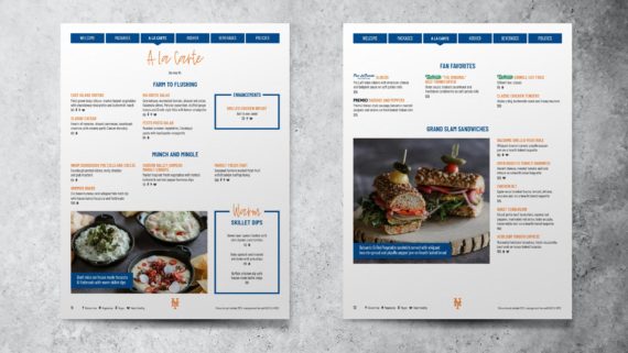 Citi Field Suites Catering Menus by Aramark - Trillion Creative