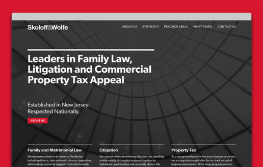 Modern law firm website