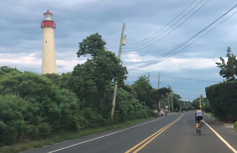 Cycling near Cape May Lighthouse