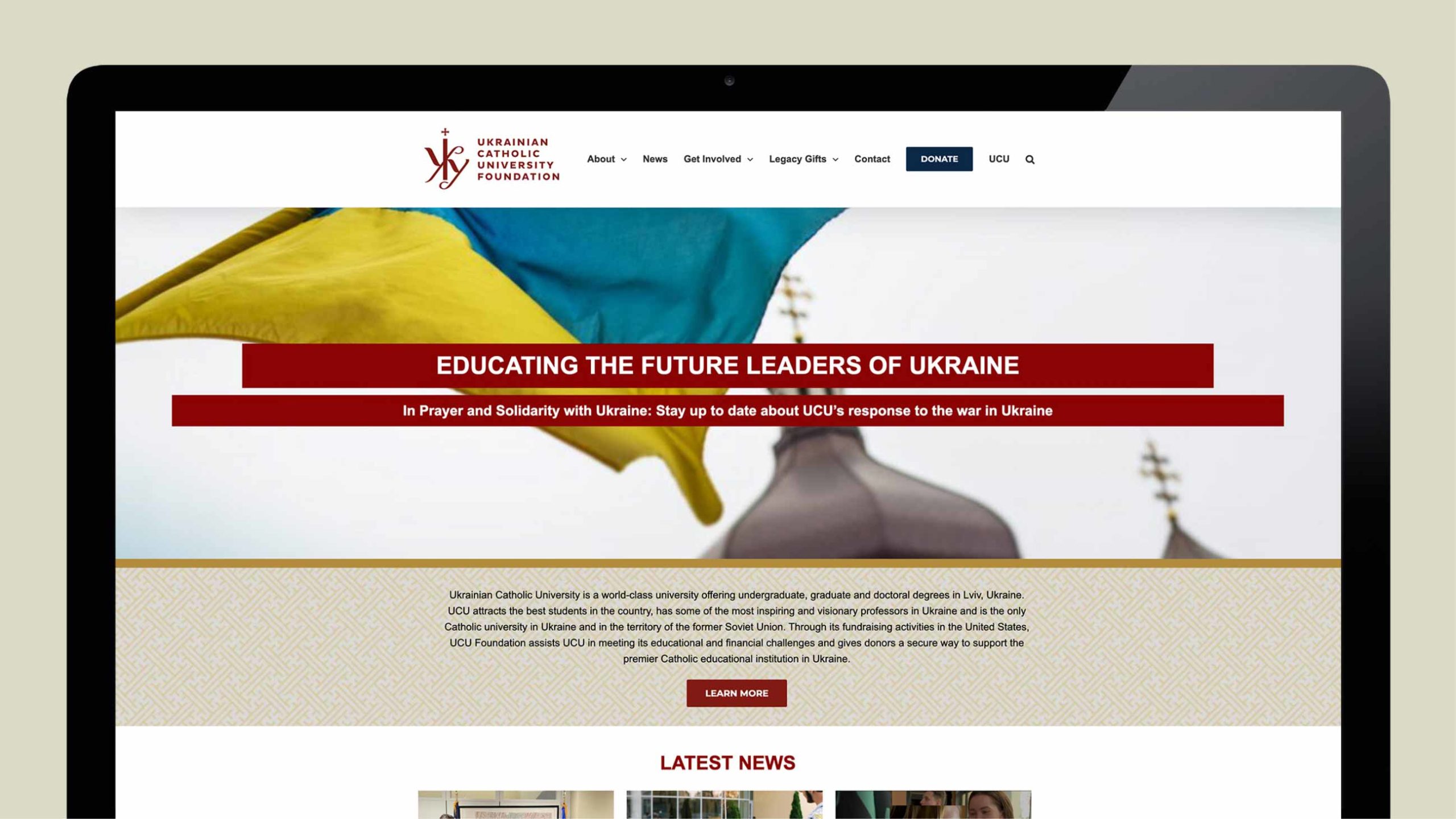 UCU Foundation website home page