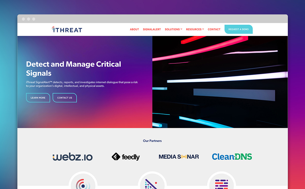iThreat website home