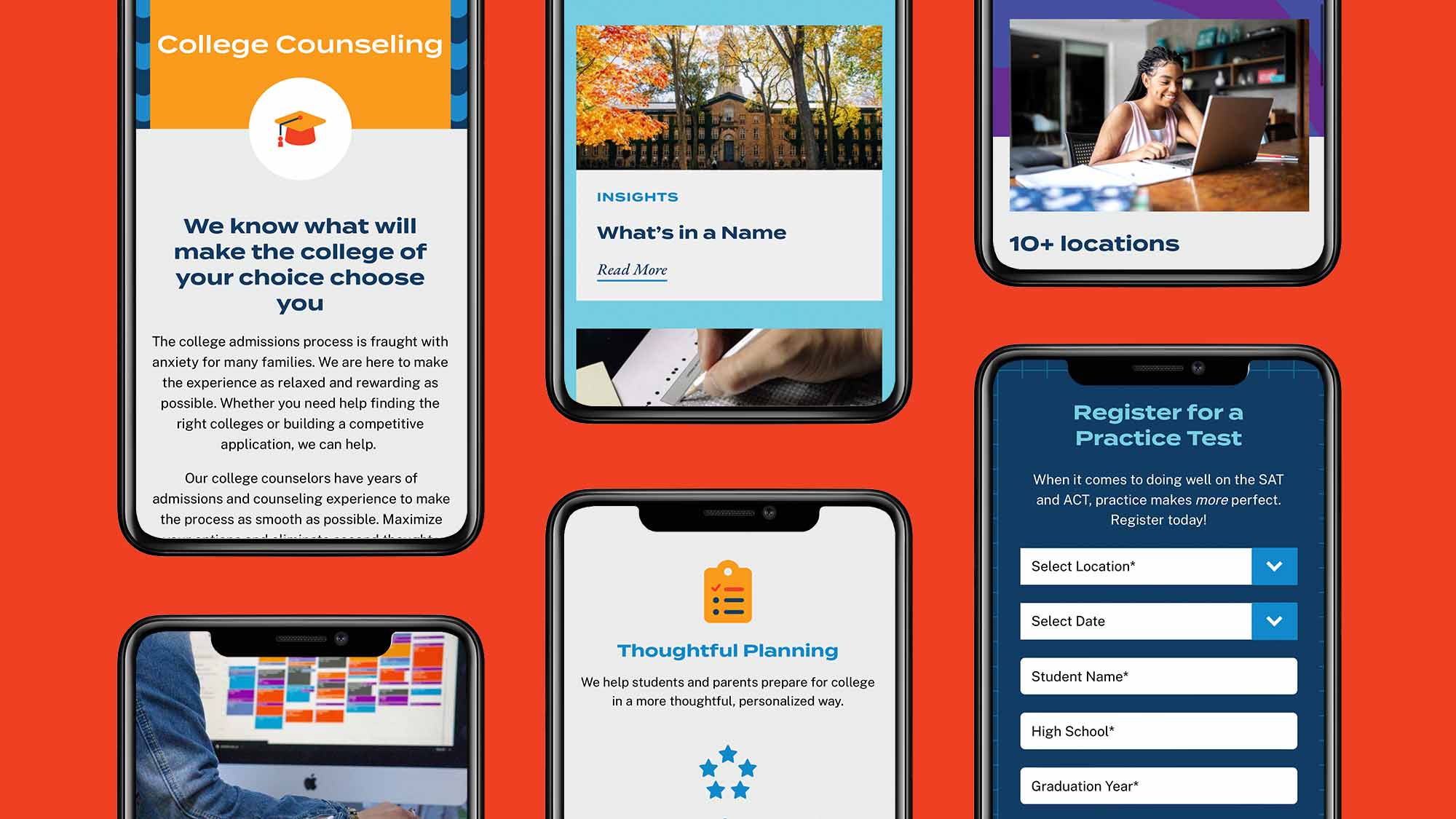 college prep mobile website