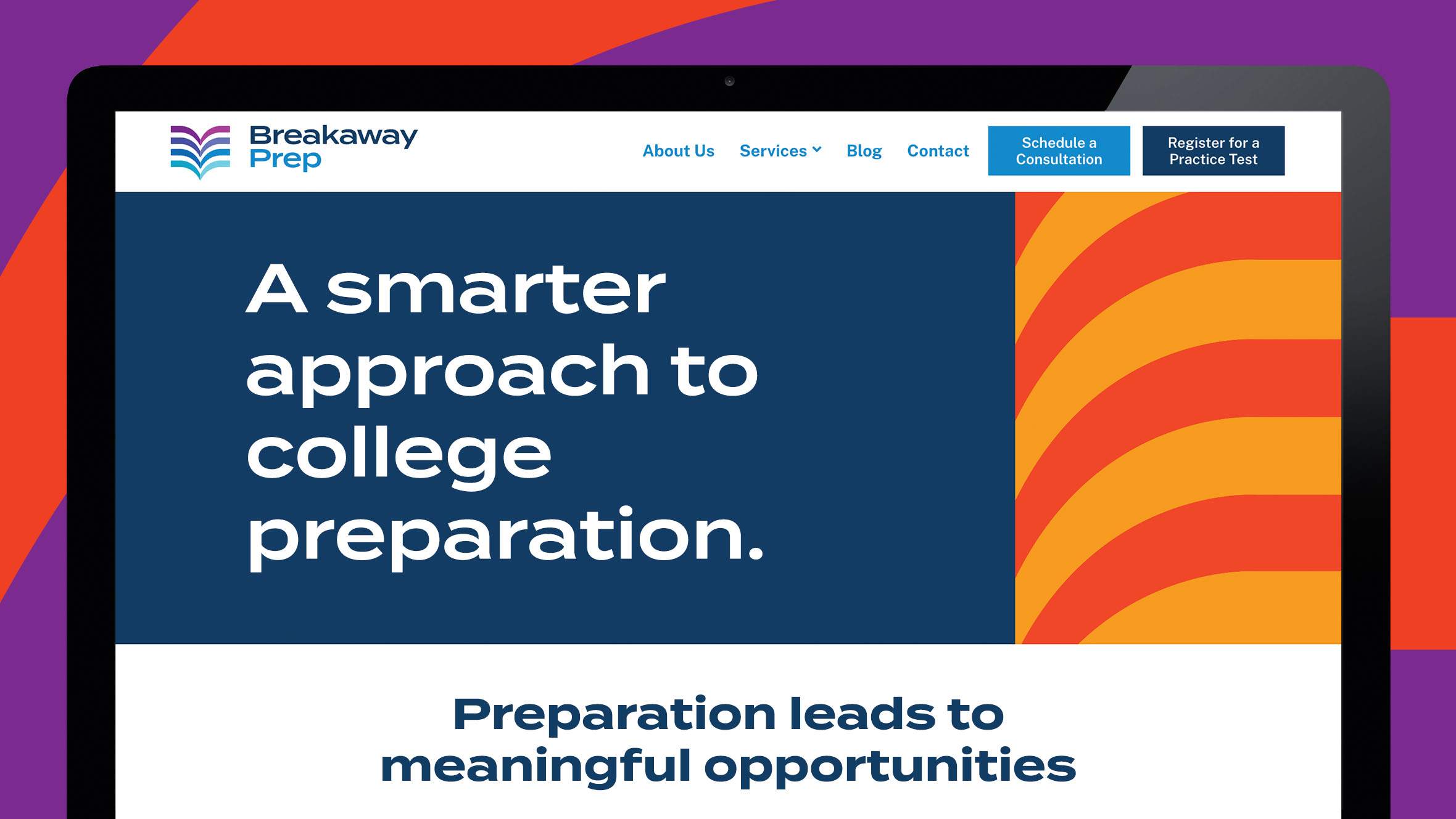 college prep website design