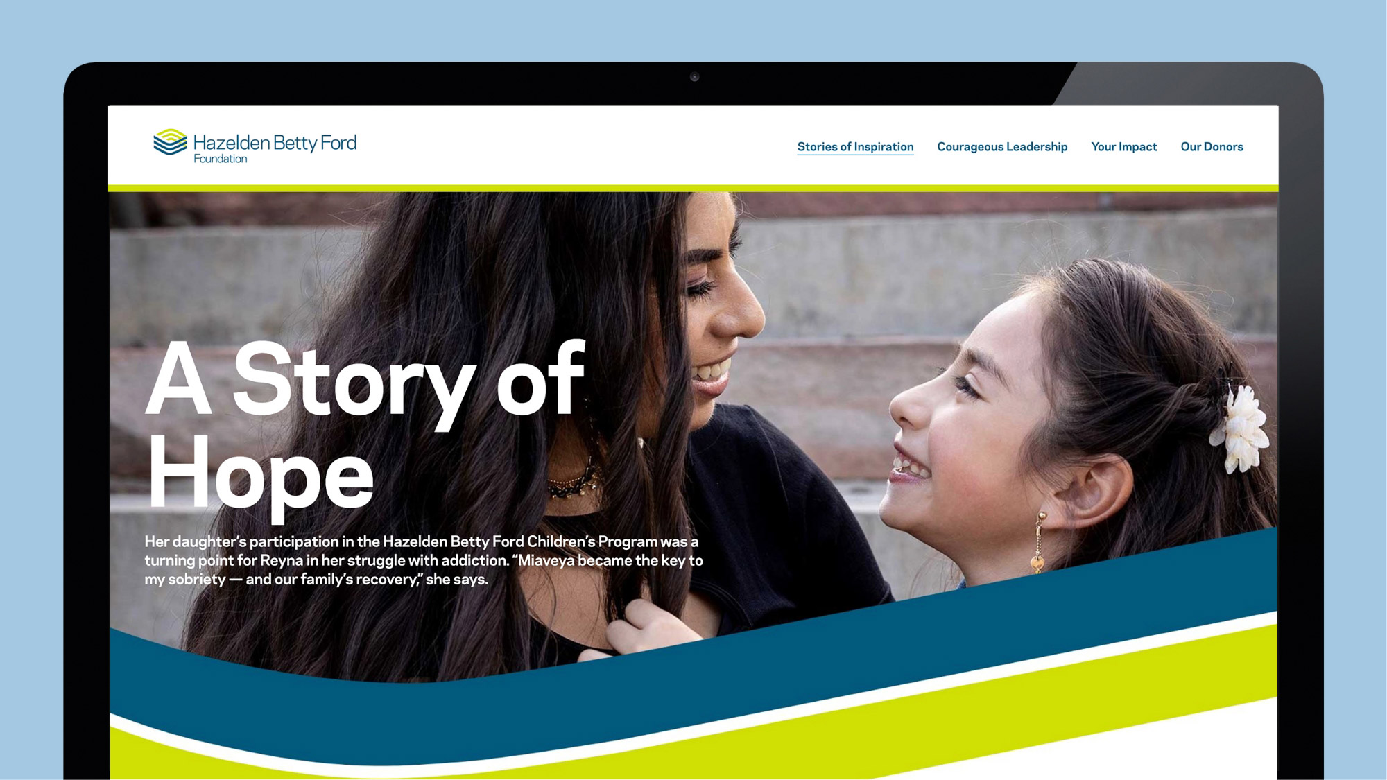 Hazelden Betty Ford Foundation Impact Report Website - Home page