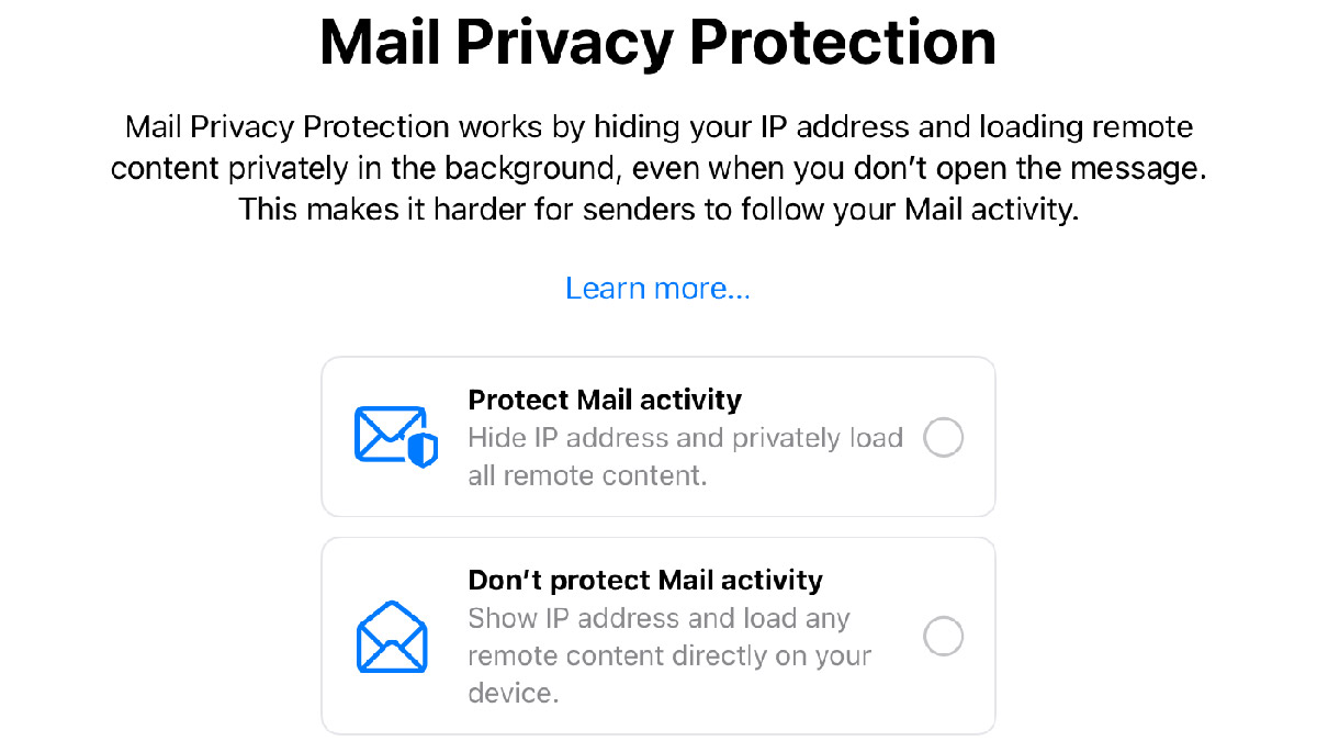 Apple's Mail Privacy Protection information allowing the user to Protect Mail Activity like hiding your IP address and privately loading all remote content. Apple's settings can hinder automated follow-ups. 