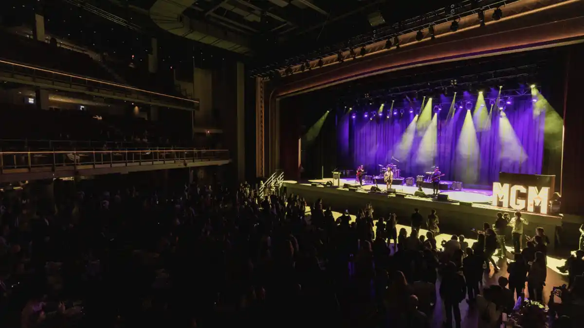 A concert at MGM music hall.