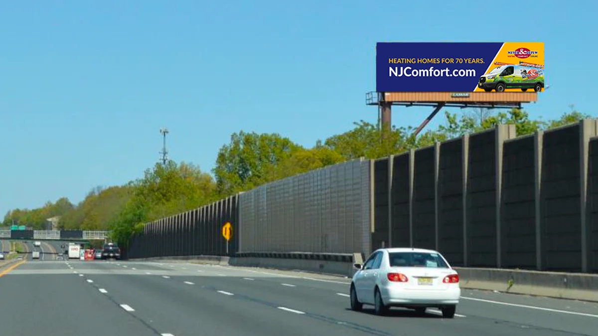 A mockup of an Out-of-Home billboard ad design for Meyer and Depew.